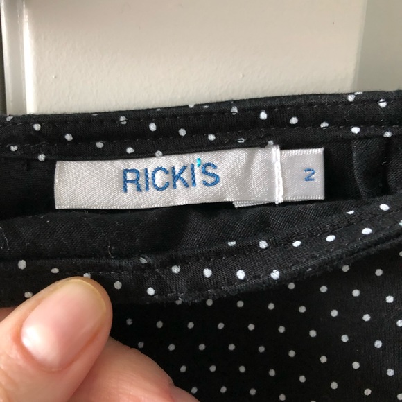 US 2 Polka Dot Pencil Skirt - Picture 3 of 5